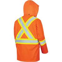 5892PKT Veste de s&eacute;curit&eacute; imperm&eacute;able &agrave; haute visibilit&eacute; ignifuge, T-petit, Orange haute visibilit&eacute; NRZ Safety Inc.