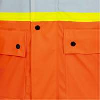 5892PKT Veste de s&eacute;curit&eacute; imperm&eacute;able &agrave; haute visibilit&eacute; ignifuge, T-petit, Orange haute visibilit&eacute; NRZ Safety Inc.