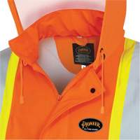 5892PKT Veste de s&eacute;curit&eacute; imperm&eacute;able &agrave; haute visibilit&eacute; ignifuge, T-petit, Orange haute visibilit&eacute; NRZ Safety Inc.