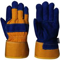 630 Gants d'appareilleur isol&eacute;s bleus, Taille unique, Paume en Cuir de vache refendu, Doublure en Boa NRZ Safety Inc.