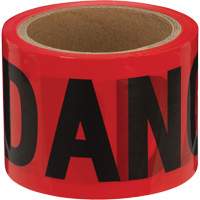 388 Danger Tape, Bilingual, 3" W x 200' L, 1.5 mils, Black on Red NRZ Safety Inc.