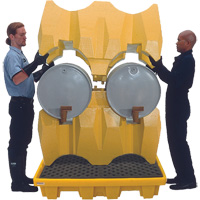 Syst&egrave;me de confinement Ultra-Drum sans drain pour 4 barils, 53" lo x 53" la x 77,8" ha, 3000 gal. US Capacit&eacute; NRZ Safety Inc.
