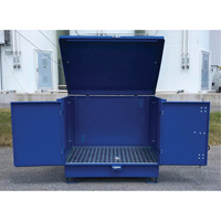 Ultra-Hard Top S4 Steel Spill Pallet, 61" L x 54.4" W x 52" H, 4700 lbs. Load Capacity NRZ Safety Inc.
