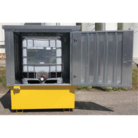 Steel Ultra-IBC Hard Top, 71.1" L x 83.1" W x 66.3" H, 5640 lbs. Load Capacity NRZ Safety Inc.