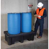 Ultra-Spill Pallet mod&egrave;le &eacute;conomique, 2 barils, Capacit&eacute; de d&eacute;versement 66 gal. US, 53" x 29" x 16,5" NRZ Safety Inc.