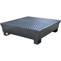 4-Drum Steel Ultra-Spill Pallet&reg;, 68 US gal. Spill Capacity, 49.1" x 47.1" x 10.9" NRZ Safety Inc.