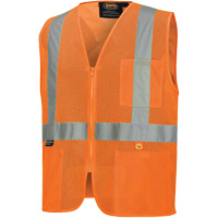 6943 Gilet de s&eacute;curit&eacute; &agrave; mailles ignifuge, Orange haute visibilit&eacute;, Petit, Polyester NRZ Safety Inc.