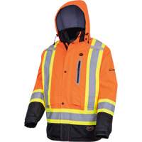 5407 Manteau de s&eacute;curit&eacute; imperm&eacute;able, isol&eacute;e et chauff&eacute;e, Hommes, Petit, Orange haute visibilit&eacute; NRZ Safety Inc.