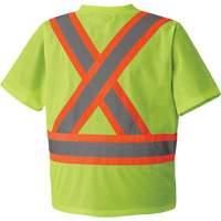 5993P T-shirt de s&eacute;curit&eacute; en maille, Polyester, Petit, Jaune lime haute visibilit&eacute; NRZ Safety Inc.