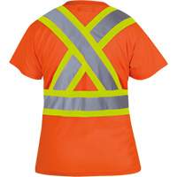 6948 T-shirt de s&eacute;curit&eacute; en il-de-perdrix pour femme, Polyester, T-petit, Orange haute visibilit&eacute; NRZ Safety Inc.