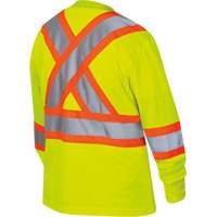 6969 Chandail de s&eacute;curit&eacute; &agrave; manches longues en il-de-perdrix pour femme, Polyester, T-petit, Jaune lime haute visibilit&eacute; NRZ Safety Inc.