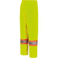 5629W Pantalon &agrave; bavette imperm&eacute;able pour femmes, Polyester/Polyur&eacute;thane, T-petit, Jaune lime haute visibilit&eacute; NRZ Safety Inc.