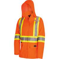 5626W Parka matelass&eacute; de s&eacute;curit&eacute; 300D The Rock, Polyester/Polyur&eacute;thane, Orange haute visibilit&eacute;, T-petit NRZ Safety Inc.