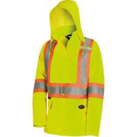 5628W Parka matelass&eacute; de s&eacute;curit&eacute; 300D The Rock, Polyester/Polyur&eacute;thane, Jaune lime haute visibilit&eacute;, T-petit NRZ Safety Inc.