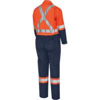 5514BB Combinaison de s&eacute;curit&eacute; 2 tons avec fermeture &agrave; glissi&egrave;re, 36, Orange haute visibilit&eacute;/Bleu marin NRZ Safety Inc.
