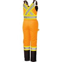 5040BBW Combinaison de s&eacute;curit&eacute; imperm&eacute;able haute visibilit&eacute; pour femmes, Polyester, T-petit, Noir/Orange haute visibilit&eacute; NRZ Safety Inc.