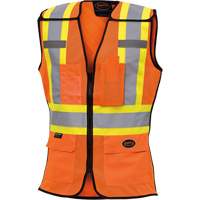 486 Veste de s&eacute;curit&eacute; d&eacute;tachable haute visibilit&eacute;, Orange haute visibilit&eacute;, T-petit, Polyester NRZ Safety Inc.