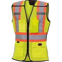 489 Veste de s&eacute;curit&eacute; d&eacute;tachable haute visibilit&eacute;, Jaune lime haute visibilit&eacute;, T-petit, Polyester NRZ Safety Inc.