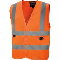 6885 Veste de s&eacute;curit&eacute; haute visibilit&eacute; en tricot chaîne, Orange haute visibilit&eacute;, Petit, Polyester NRZ Safety Inc.