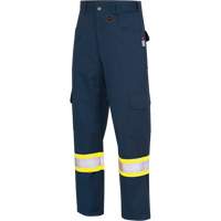 7764 Pantalons de s&eacute;curit&eacute; ignifuges et r&eacute;sistants aux arcs &eacute;lectriques &agrave; haute visibilit&eacute; 88/12 FR-Tech, 30, x 32, Bleu marin NRZ Safety Inc.