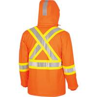 5884 Flash-Gard&reg; FR/Arc-Rated Waterproof Jacket with Hood, Small, High Visibility Orange, 51 cal/cm² NRZ Safety Inc.