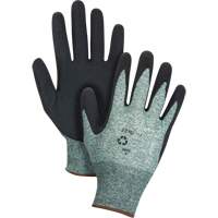 Eco-Friendly Crinkle Grip Coated Gloves, 9, Foam Latex Coating, 15 Gauge, Nylon/RPET Shell NRZ Safety Inc.