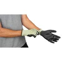 Eco-Friendly Seamless Cut-Resistant Gloves, Size 7, 13 Gauge, Polyurethane Coated, HPPE/RPET Shell, ASTM ANSI Level A4 NRZ Safety Inc.