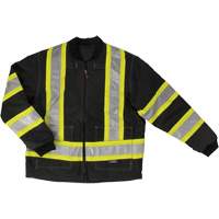 Ripstop 4-in-1 Safety Jacket, Polyester, Black, X-Small NRZ Safety Inc.