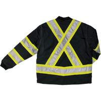 Ripstop 4-in-1 Safety Jacket, Polyester, Black, X-Small NRZ Safety Inc.