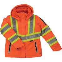 Womens Insulated Flex Safety Jacket, Polyester, High Visibility Orange, Medium NRZ Safety Inc.