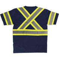 Chemise de s&eacute;curit&eacute; &agrave; manches courtes, Coton, T-petit, Bleu marin NRZ Safety Inc.