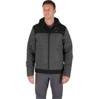 Veste chauffante M12 QuietShell avec pile, Hommes, Petit, Gris NRZ Safety Inc.