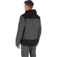 Veste chauffante M12 QuietShell avec pile, Hommes, Petit, Gris NRZ Safety Inc.