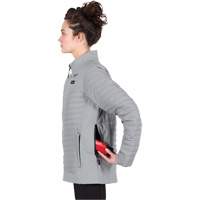 Manteau chauffant M12 Axis avec pile, Femmes, Petit, Gris NRZ Safety Inc.
