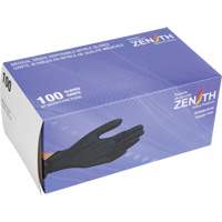 Heavyweight Tactile Grip Examination Gloves, Small, Nitrile, 8-mil, Powder-Free, Black NRZ Safety Inc.