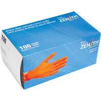 Heavyweight Tactile Grip Examination Gloves, Small, Nitrile, 8-mil, Powder-Free, Orange NRZ Safety Inc.