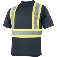 T-shirt &agrave; manches courtes et s&eacute;chage rapide, Polyester, Petit, Bleu marine NRZ Safety Inc.