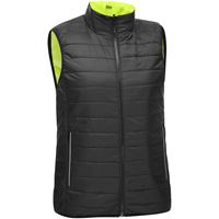 Veste bouffante, enveloppante et r&eacute;versible avec X au dos Bisley pour femmes, Jaune lime haute visibilit&eacute;, Petit, Polyester NRZ Safety Inc.