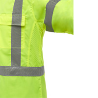 Chemise de travail &agrave; manches longues et X au dos Bisley avec X-Airflow, Poly-coton, Petit, Jaune lime haute visibilit&eacute; NRZ Safety Inc.