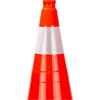 Premium Traffic Cone, 28", Orange, 4" Reflective Collar(s) NRZ Safety Inc.
