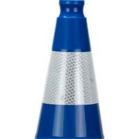 Premium Traffic Cone, 28", Blue, 4" Reflective Collar(s) NRZ Safety Inc.