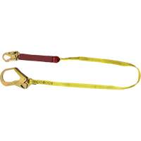 External Energy Absorber Lanyard with 2-1/4" Hook, 6', Snap Hook Center, Snap Hook Leg Ends, Polyester NRZ Safety Inc.