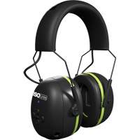 Black & Green Air Defender Bluetooth Earmuffs, Headband Style, 24 dB NRZ Safety Inc.