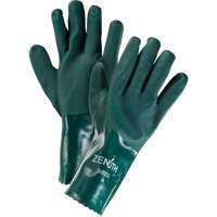 Double Dipped Green Gloves, 12" L, PVC, Cotton Jersey Inner Lining, 70-mil NRZ Safety Inc.