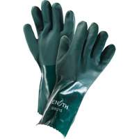 Double Dipped Green Gloves, 14" L, PVC, Cotton Jersey Inner Lining, 70-mil NRZ Safety Inc.
