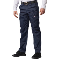 Big Flex Cargo Pants, Poly-Cotton/Spandex, Navy Blue, Size 46, 30 Inseam NRZ Safety Inc.