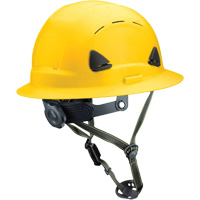 Fibre Metal Climbing Style Helmet with Full Brim, Meets CSA Type 2, Ratchet Suspension, Vented NRZ Safety Inc.