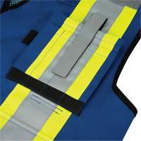 6681 High-Visibility Antimicrobial Mesh-Back Surveyor Vest, Royal Blue, Small, Polyester NRZ Safety Inc.