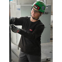 GRIDIRON Long Sleeve Pocket T-Shirt, Women's, X-Small, Blue NRZ Safety Inc.