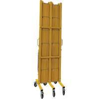 Barri&egrave;re extensible, 84" h x 20' lo, Jaune NRZ Safety Inc.